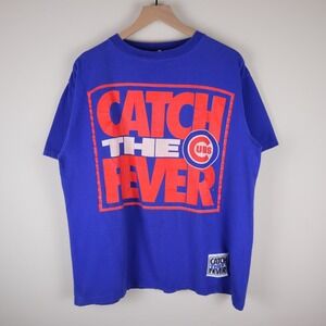 Vintage 80s‎ Chicago Cubs Catch The Fever MLB Shirt Adult Large 23x27